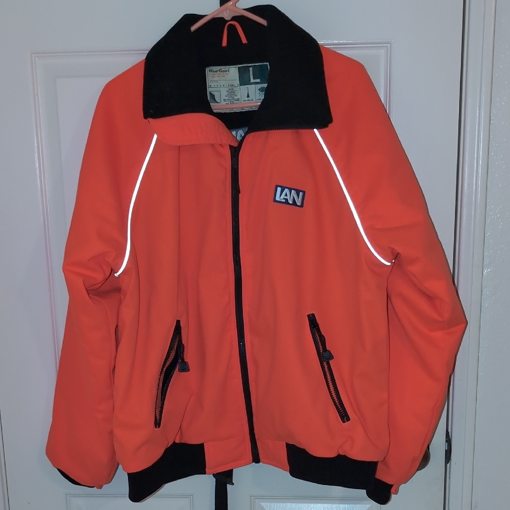 LAN Orange Jacket with Black Accents
